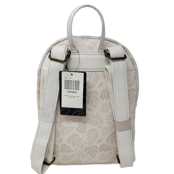 Loungefly Disney Stitch With Frog Mini Backpack Cream Watercolor Look‎ FLAW New